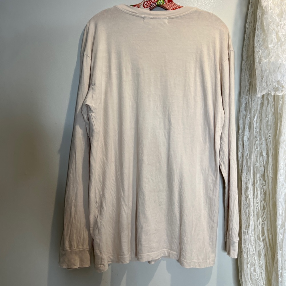 Free People Queen Of Hearts Long Sleeve Cotton Tee Top - Picture 6 of 6